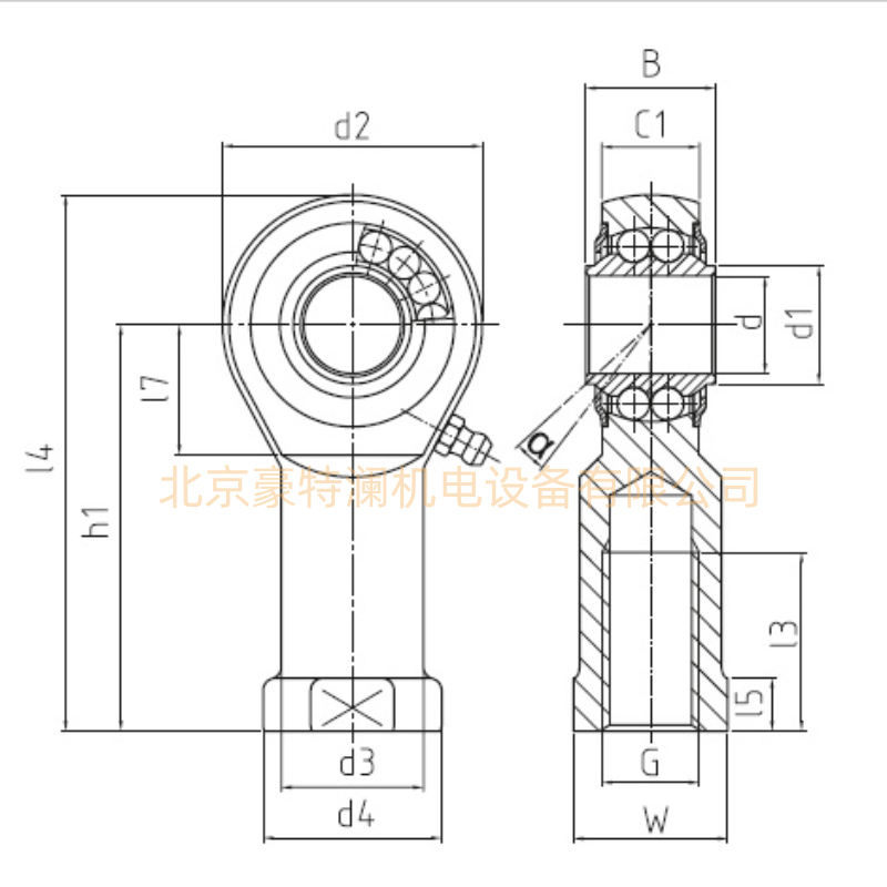BRF20-00-501 BRF20-00-502德國durbal桿端關節(jié)軸承尺寸參數